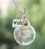 Vintage wens paardebloem ketting