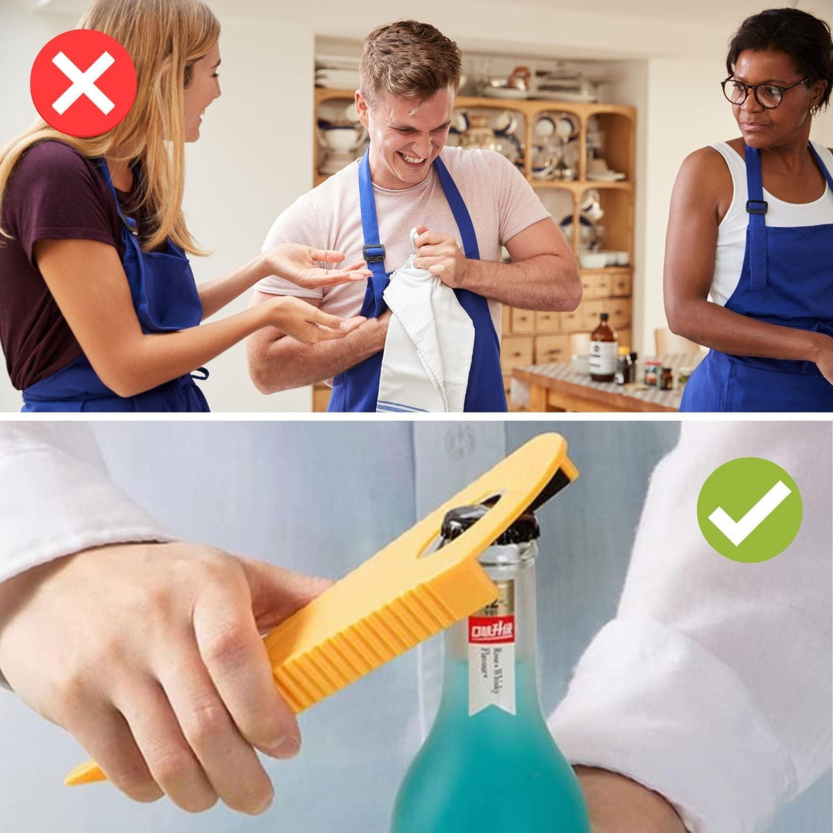 Ergonomische flesopener