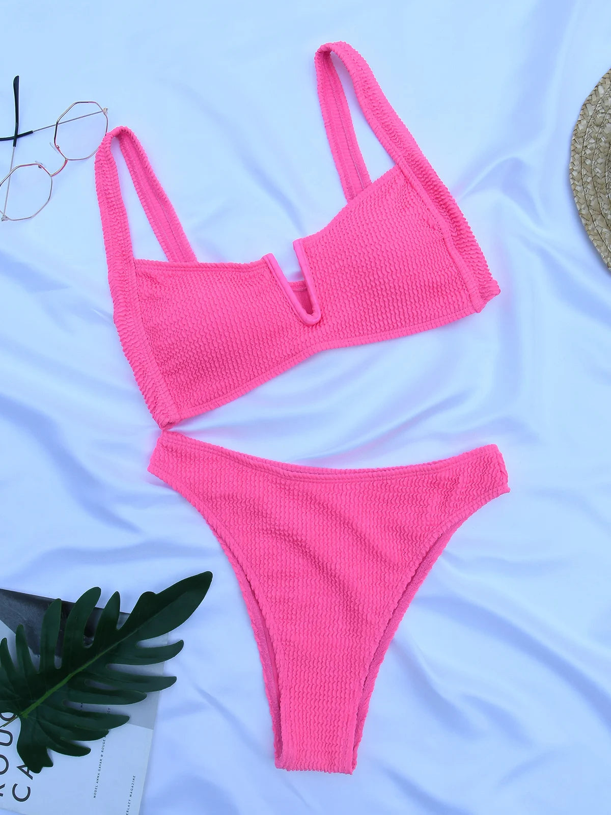 Haven geribbelde bikini