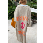 Lange gebreide cardigan – Liva