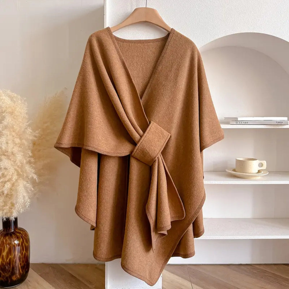 Dames omslagdoek met winddicht ontwerp