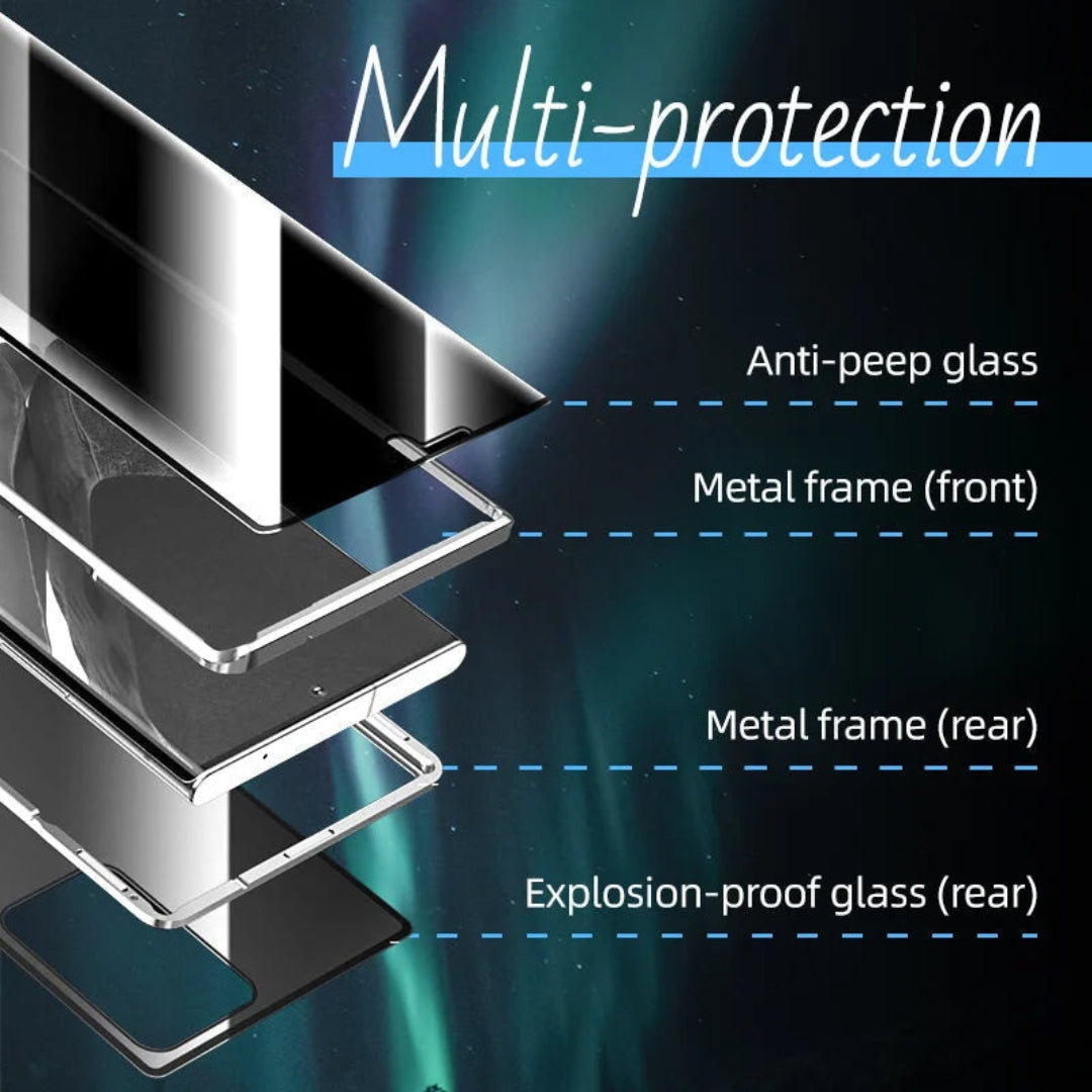 Magnetische dubbelzijdige glasschermbeschermhoes – clearlock