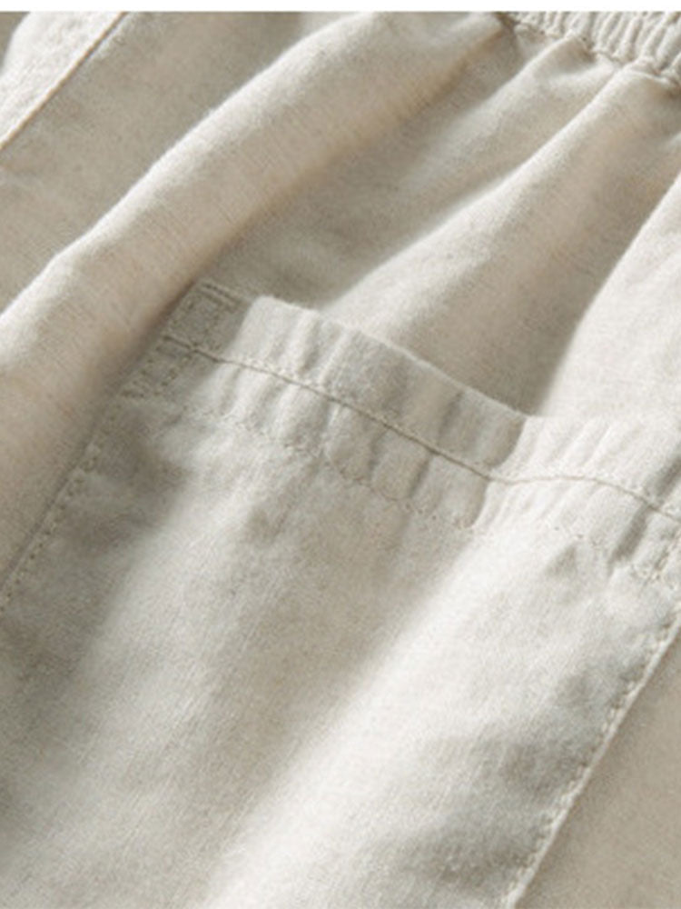 Linnen overhemd en broek set
