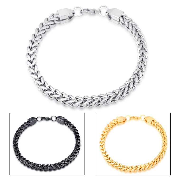 Slangenkettingarmband voor heren — afbeelding 7
