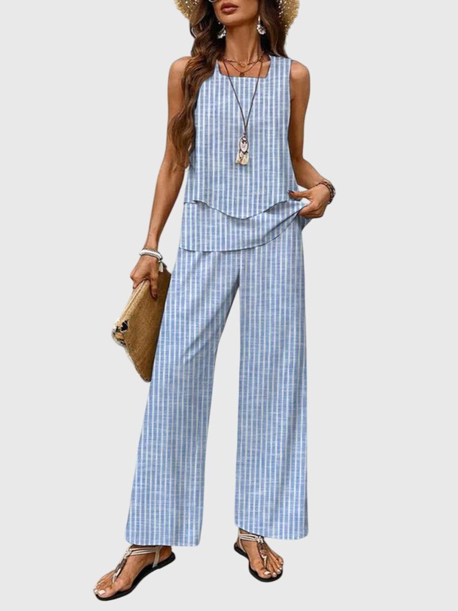 Lily | Tweedelige dameszomerset met vierkante hals
