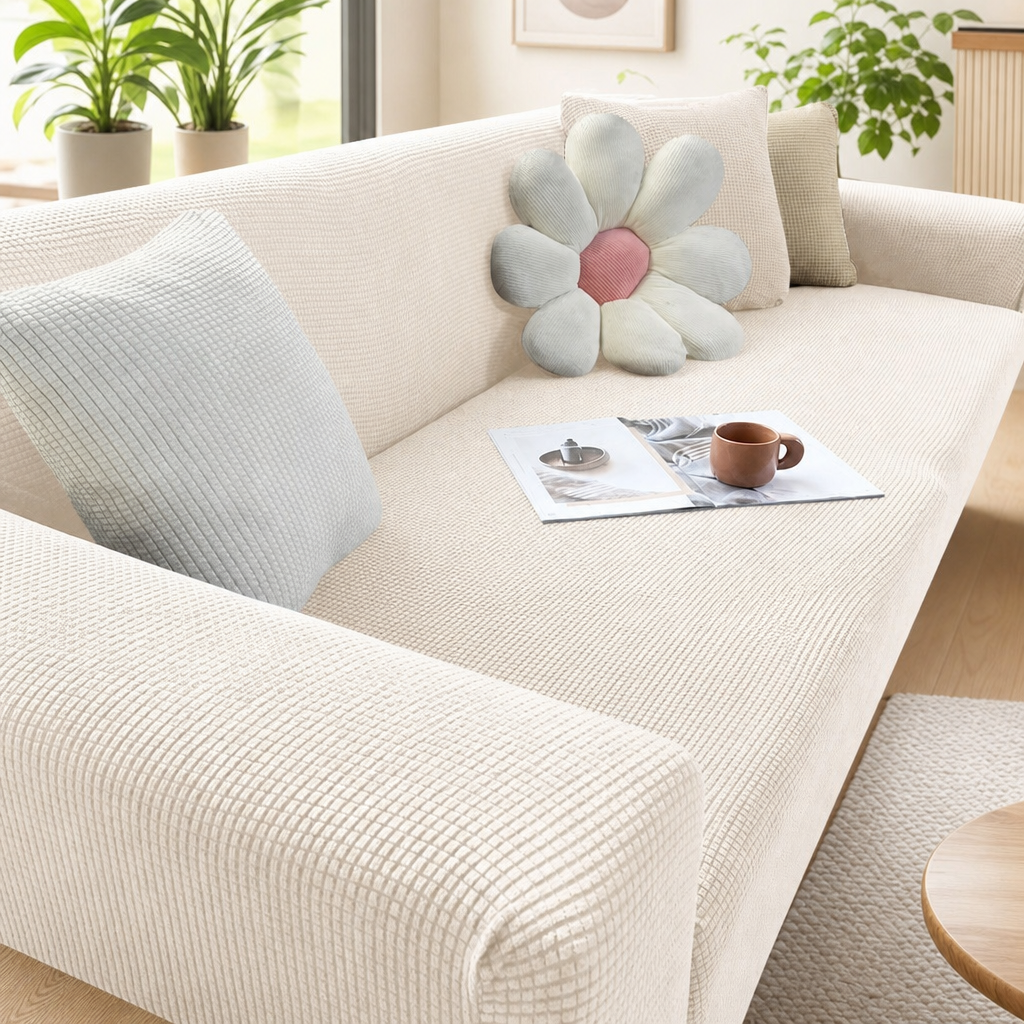 Stretch sofa cover – antislip & wasbaar