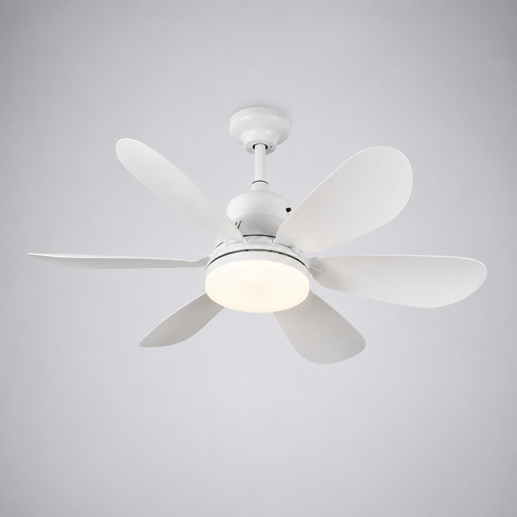 Plafondventilator met dimbare LED lamp