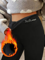 Fleece gevoerde thermische legging