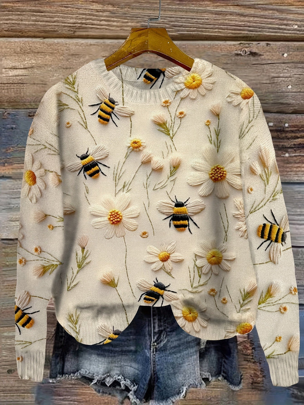 Dames sweater met bijenmotief
