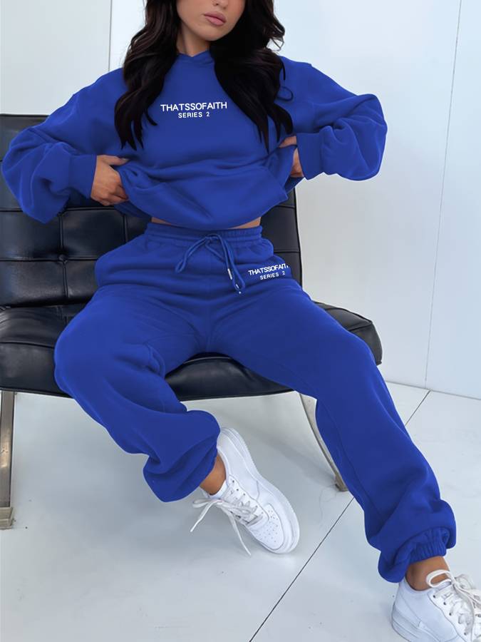 Casual dames sweatbroek & trui set