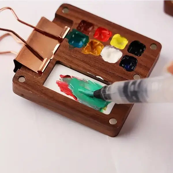 Draagbare aquarelverfset met 24 kleuren
