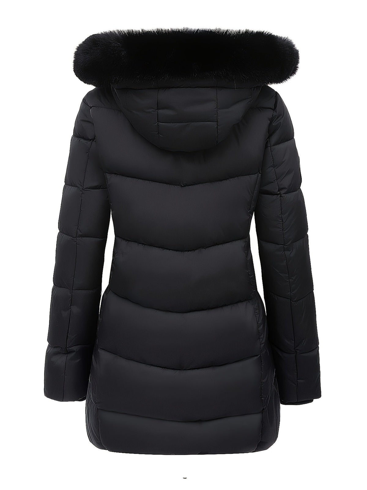 Warme puffy jas met stijlvolle details