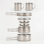 8-delige outdoor camping-kookset