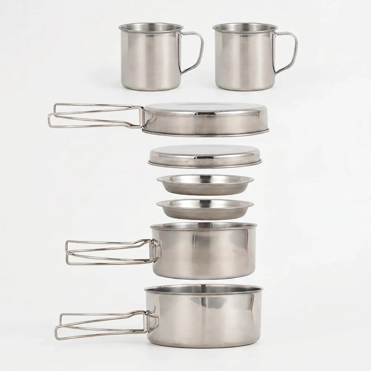 8-delige outdoor camping-kookset