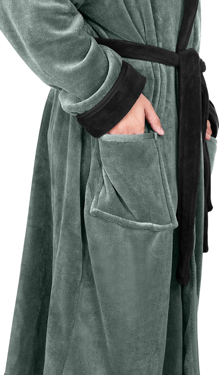 Heren fleece badjas