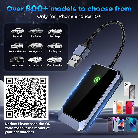 Adapter voor draadloze CarPlay
