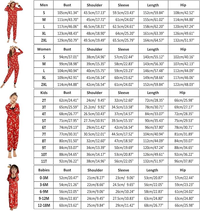 Matching kerstpyjama's voor het hele gezin
