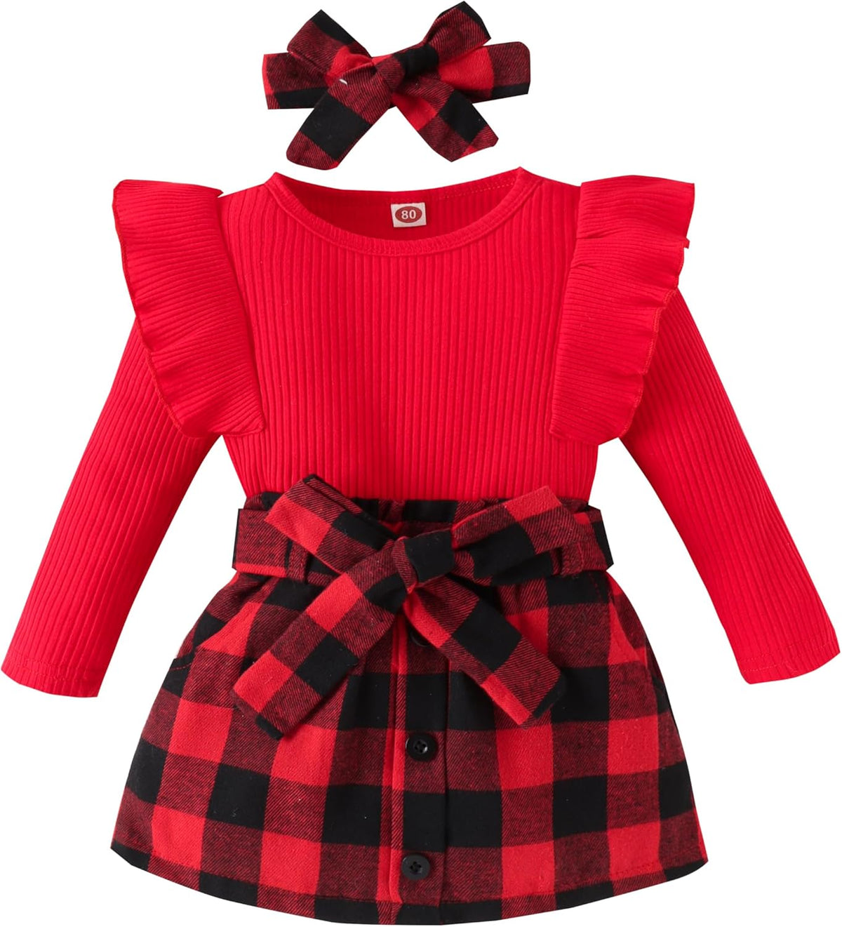 Baby winterset – gebreide coltrui en rokjesset
