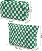 Set geruite make-uptassen