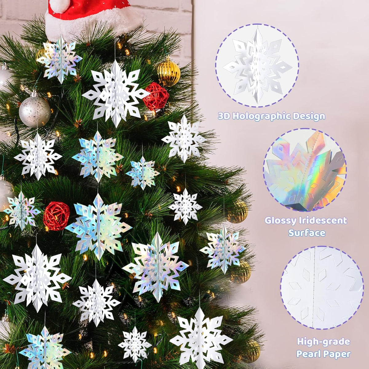 Sneeuwvlok kerstdecoratie