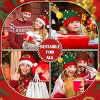 Gebreide kerstman & elf mutsen set