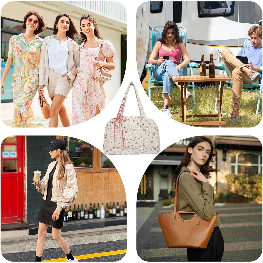 Bow duffle bag – grote canvas weekendtas met lintenaccent