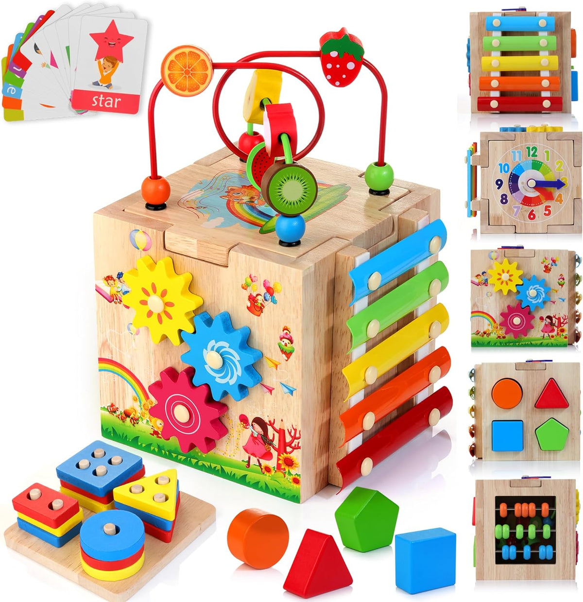 8-in-1 montessori speelkubus