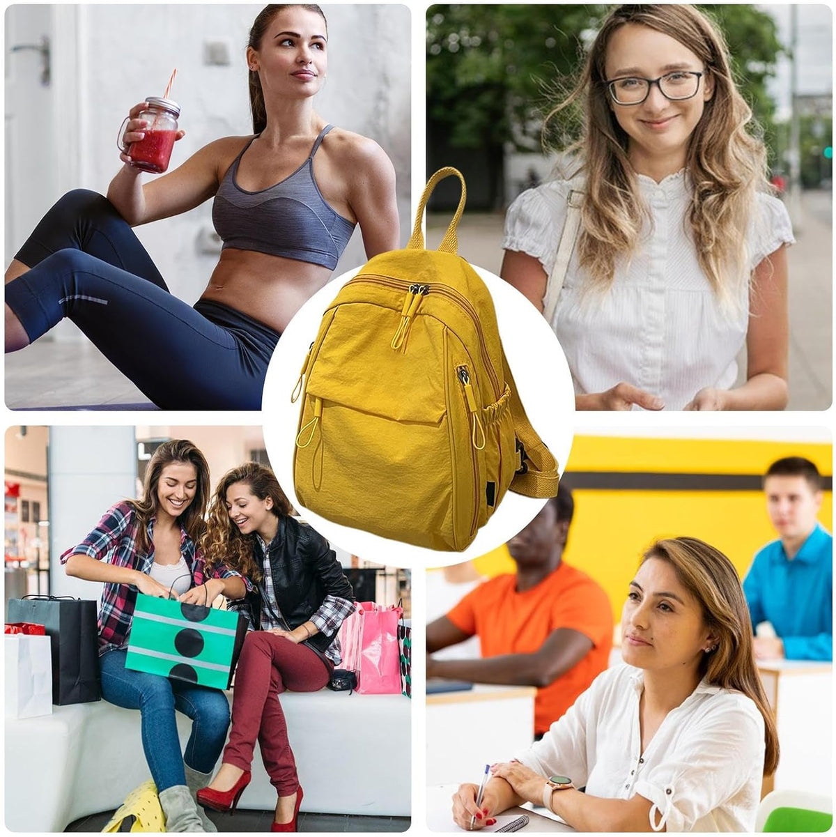 Casual rugzak – meerdere compartimenten reis- en schoolrugzak