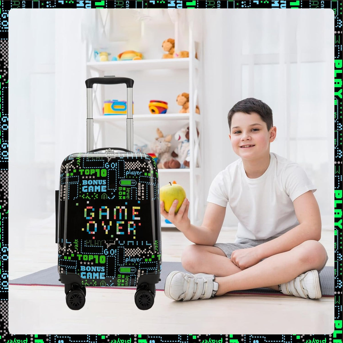 Kinder bagage set 5-delig met hard shell en spinnerwielen