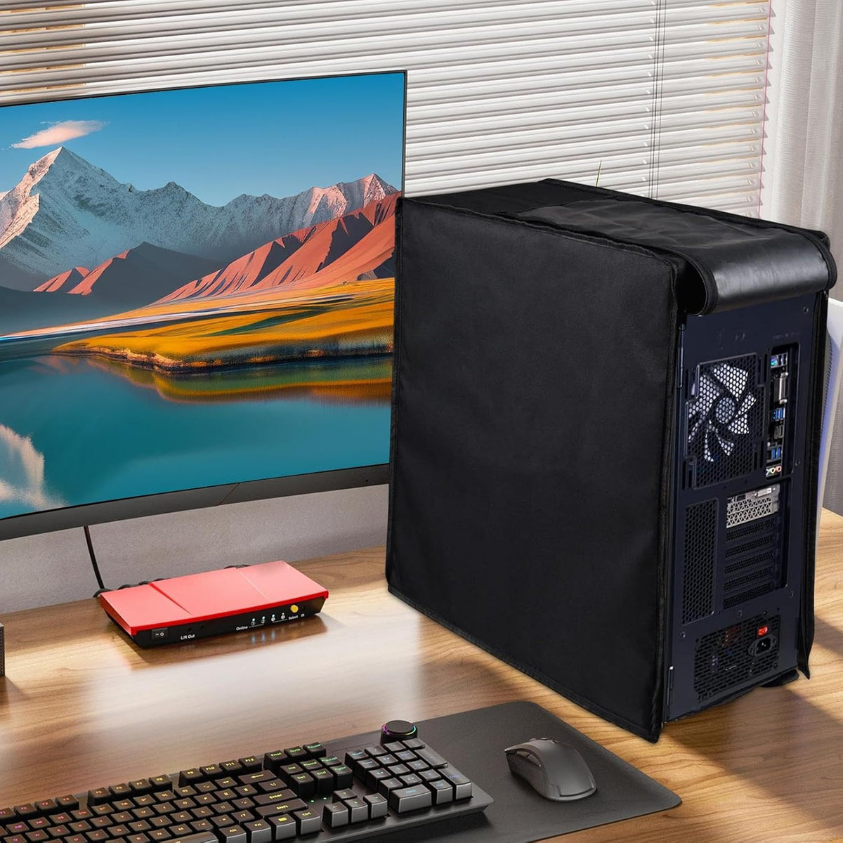Computer CPU stofhoes met ritsen