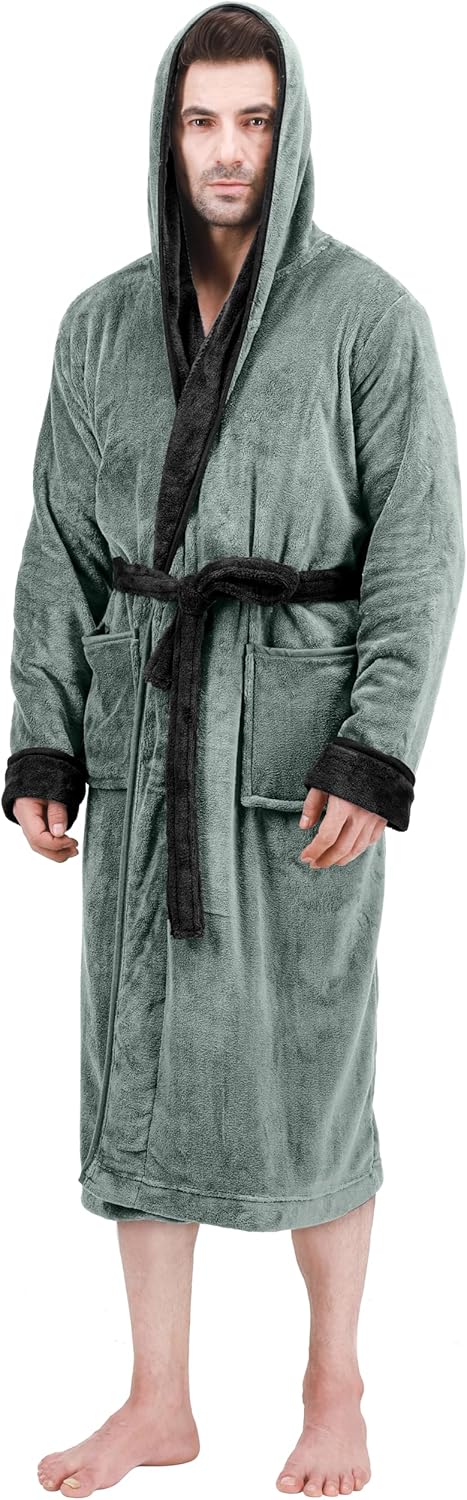 Heren fleece badjas