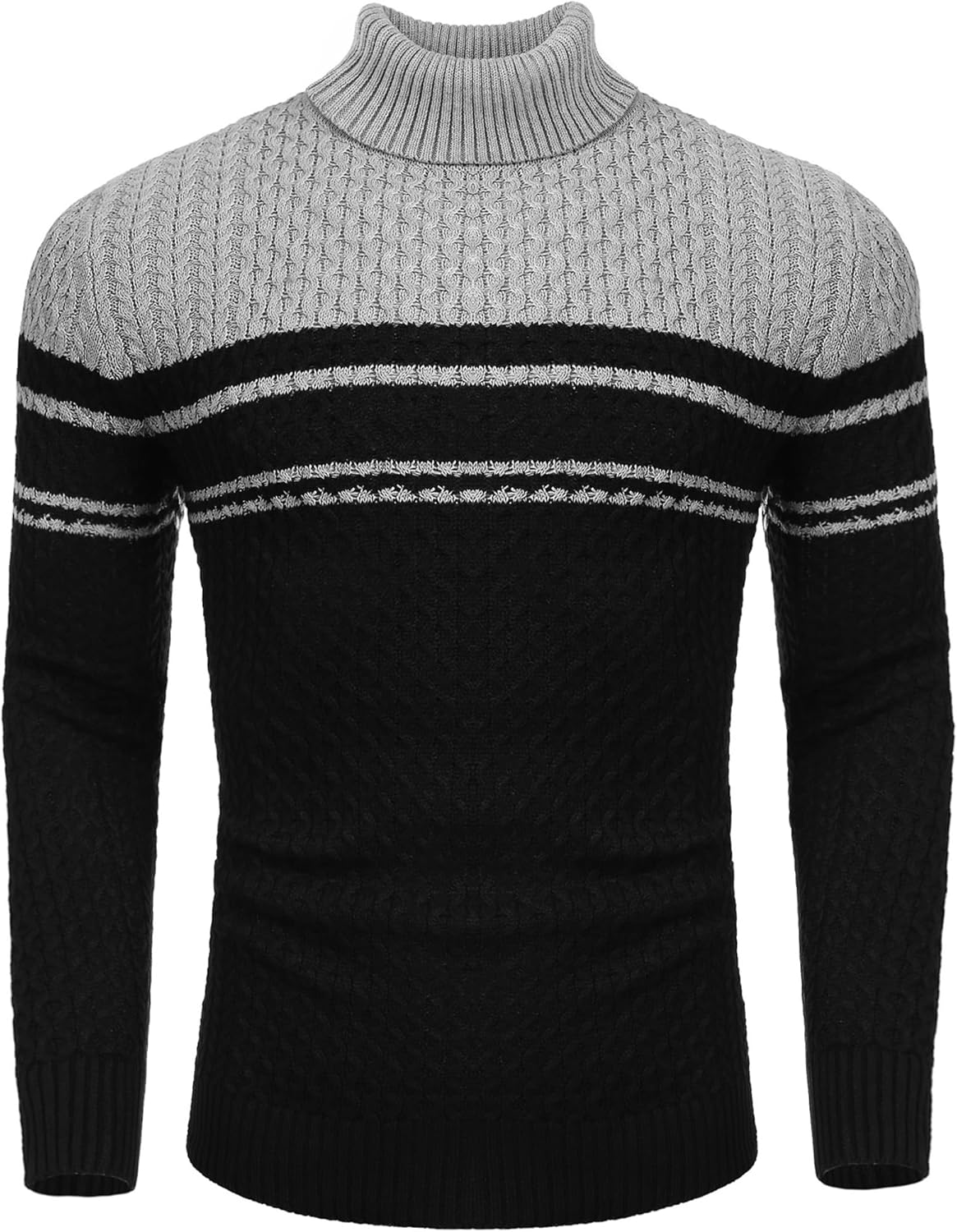 Casual gebreide heren coltrui