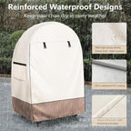 Eivorm stoel cover met dubbele rits