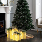 Verlichte kerstcadeau dozen