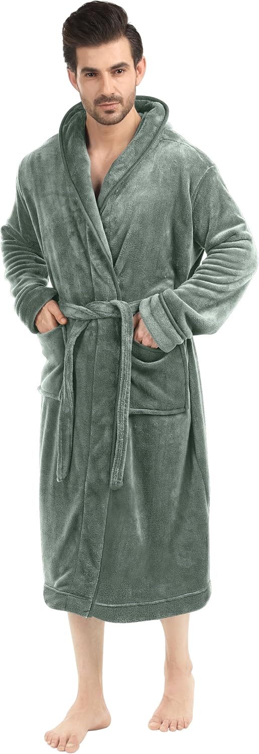 Heren fleece badjas