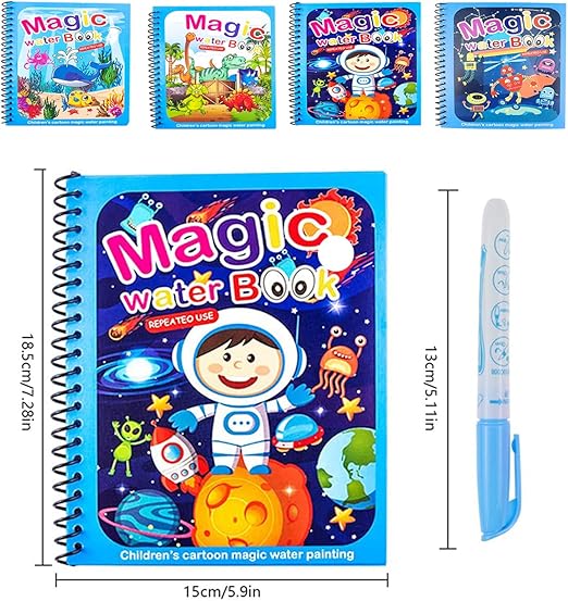 Set van 4 herbruikbare waterkleurboeken