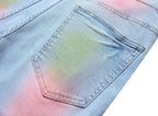 Heren slim-fit ripped jeans