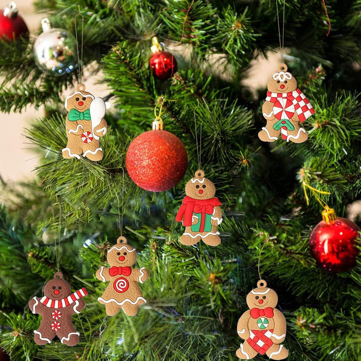 Set van 12 peperkoek ornamenten