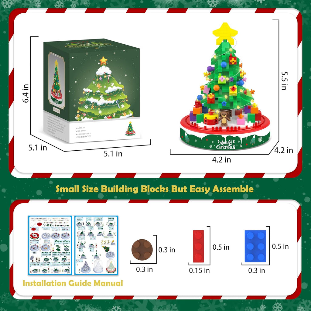Kerstboom bouwset met LED verlichting