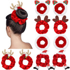 10-Delige kerst scrunchie set