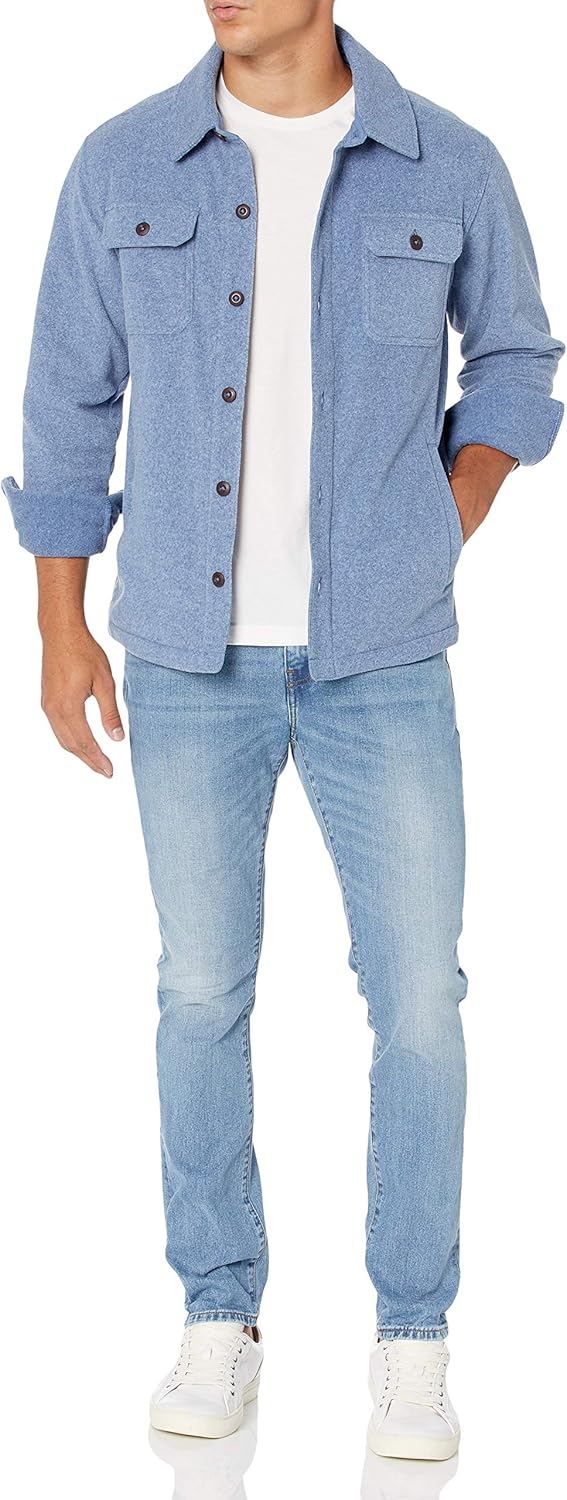 Heren fleece overhemd — afbeelding 16