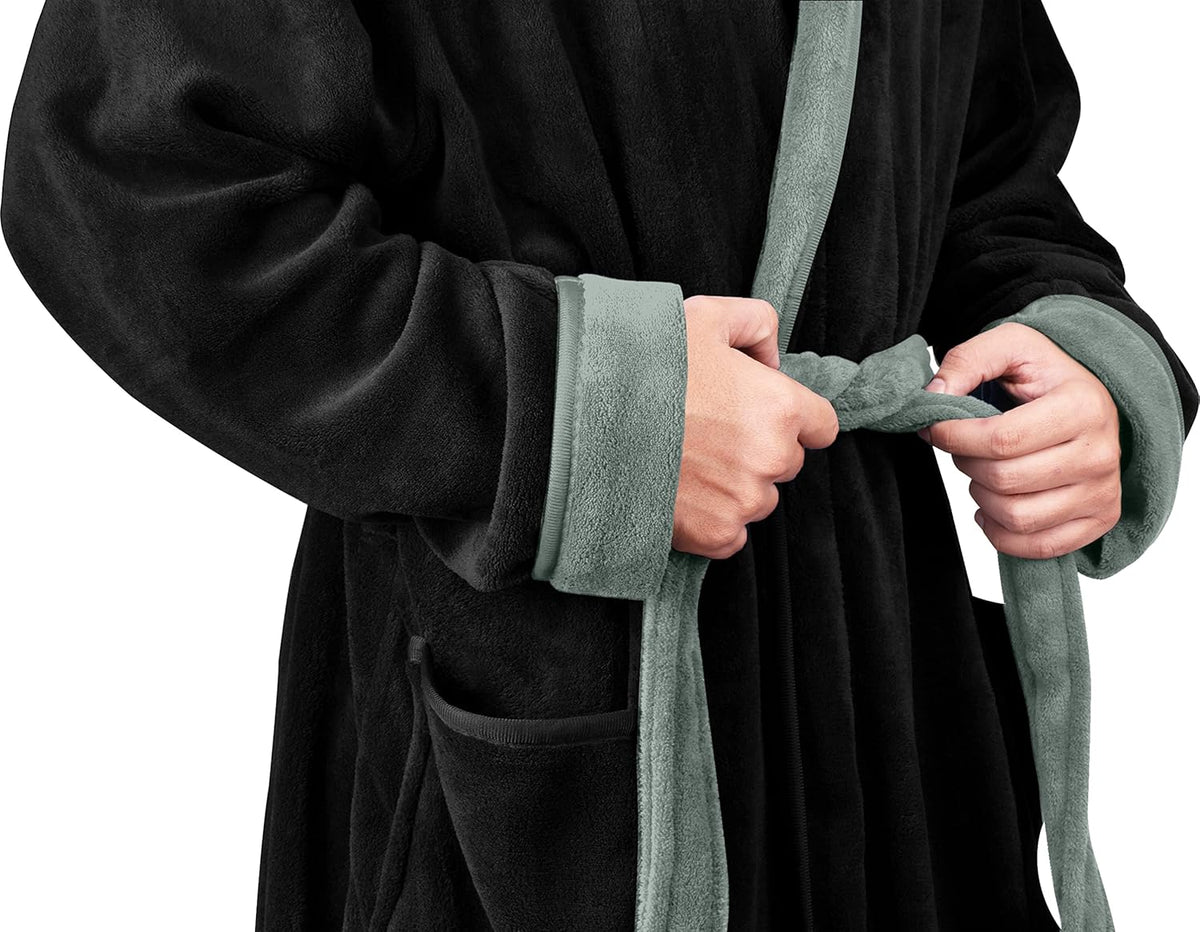 Heren fleece badjas
