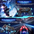 Draadloze switch-controller met hall effect joysticks en turbo-functie