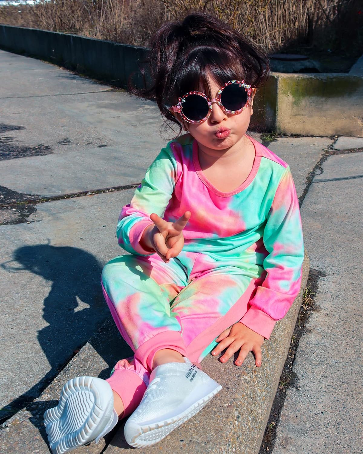 Warme baby sweater set voor meisjes