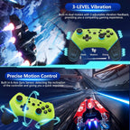 Draadloze switch-controller met hall effect joysticks en turbo-functie