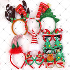 9-Pack kerst haarbanden & brillen