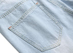 Heren slim-fit ripped jeans