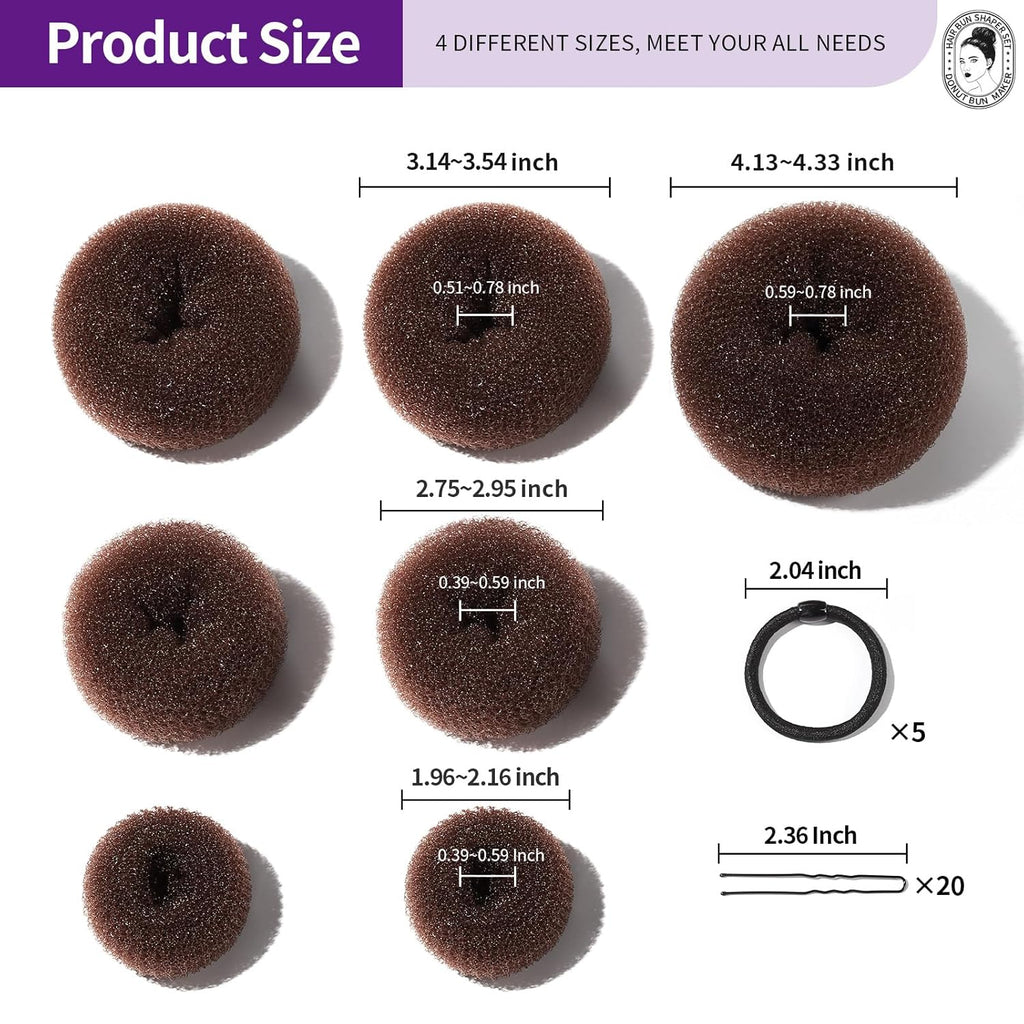Haardonutset met 7 ringen en accessoires