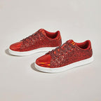 Sprankelende lace-up mode dames sneakers