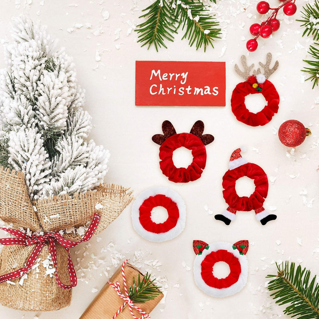 10-Delige kerst scrunchie set